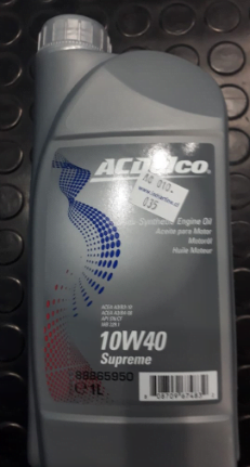 ACEITE 10W40 1 LTRO. SEMI SINTETICO Acdelco