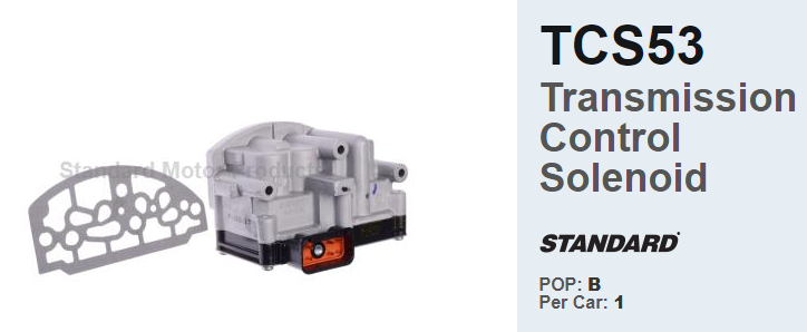 SELENOIDE GOBERNADOR C/C AUTOMATICA CHRYSLER/DODGE 89-17 STANDARD