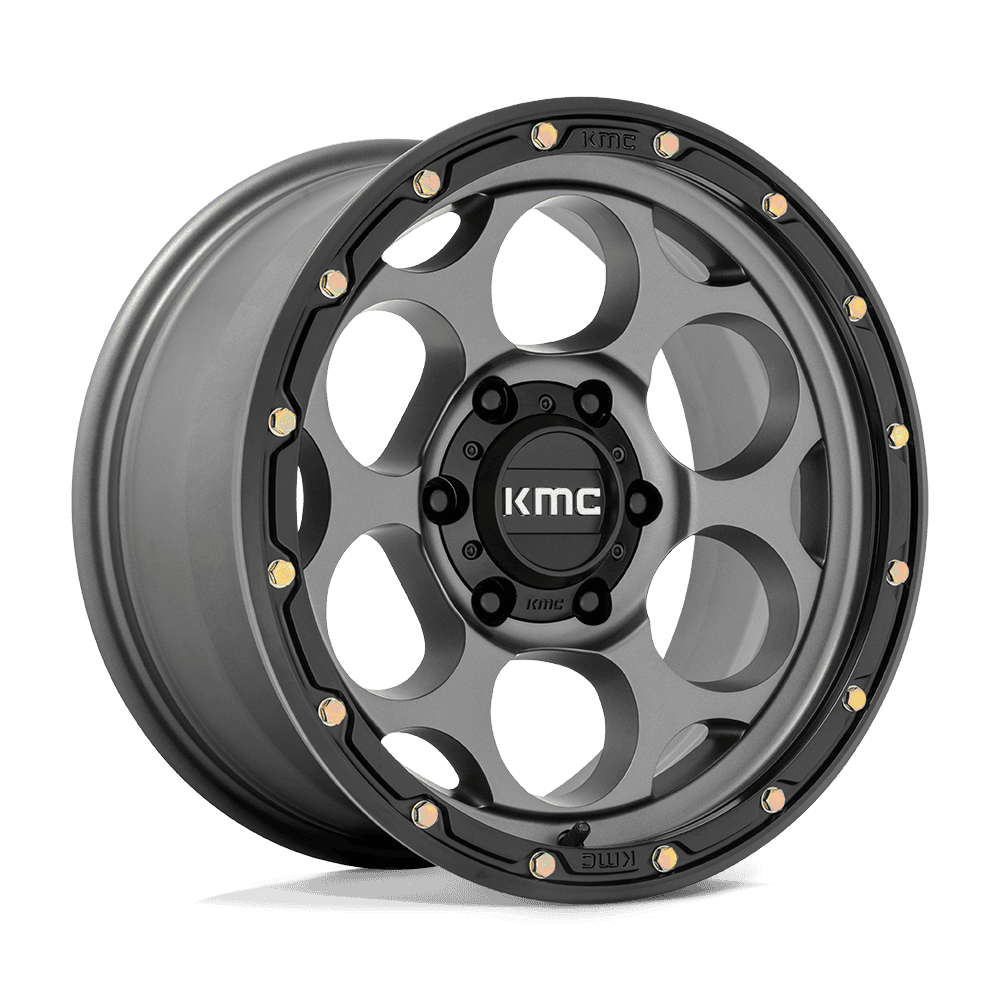 KMC KM541 Dirty Harry Satin Gray W/ Black Lip