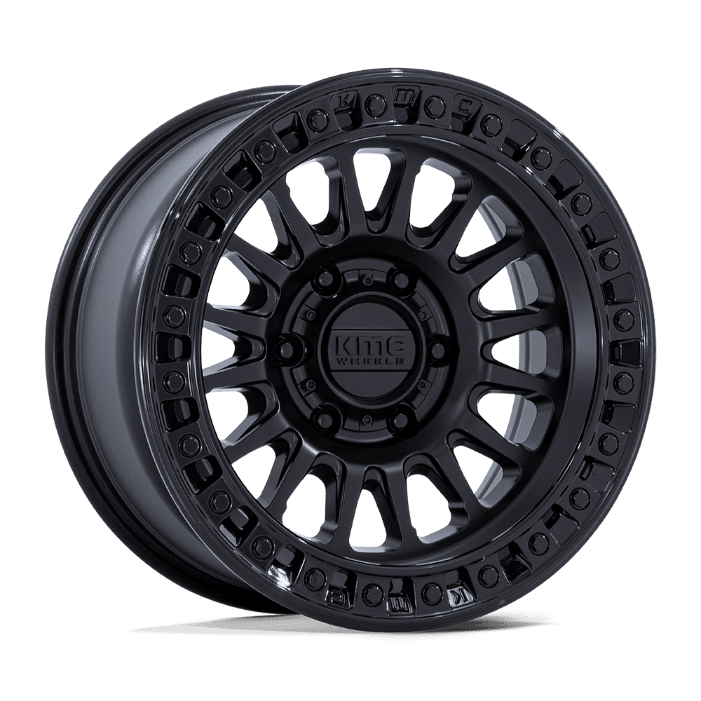 KMC KM555 IMS Matte Black W/ Gloss Black Lip