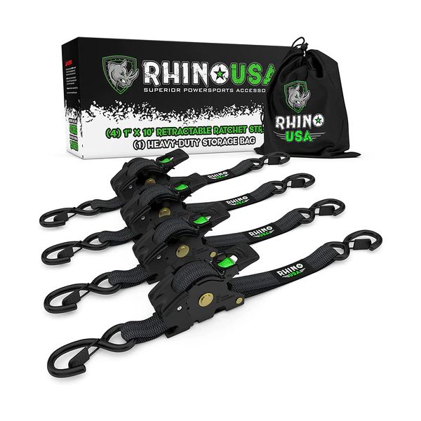 Pack x 4 Correas de Amarre Heavy Duty 2.54 cm x 305 cm con Ratchet