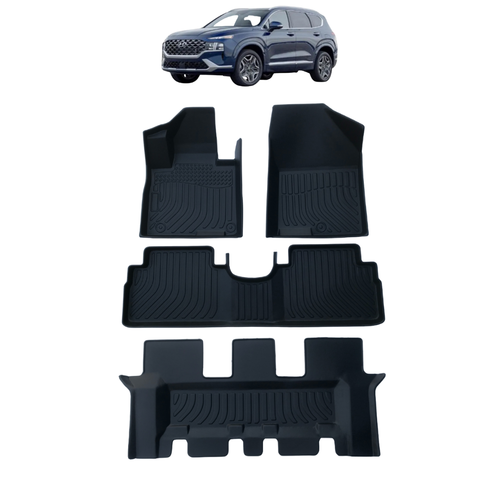 Pisos Calce Perfecto Hyundai Santa Fe ( 3 Filas Asiento) 2013-2018