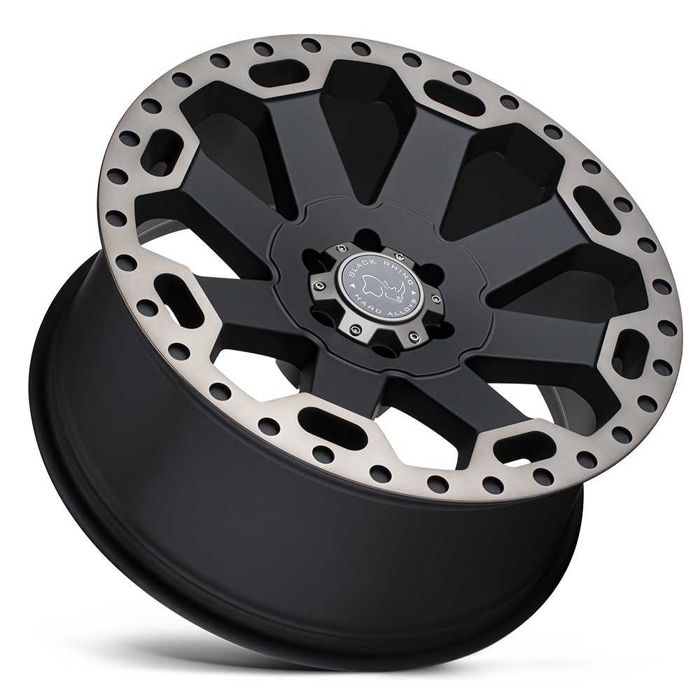 LLANTAS BLACK RHINO WARLORD MATTE BLACK W/MACHINE DARK
