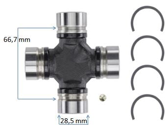 CRUCETA CARDAN (SELLADA) DAKOTA/RAM 1500-3500 94/98 MOOG