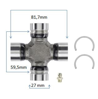 CRUCETA CARDAN AL DIFERENCIAL DELANTERO S10/BLAZ 4WD 1983/2005 Federal Mogul
