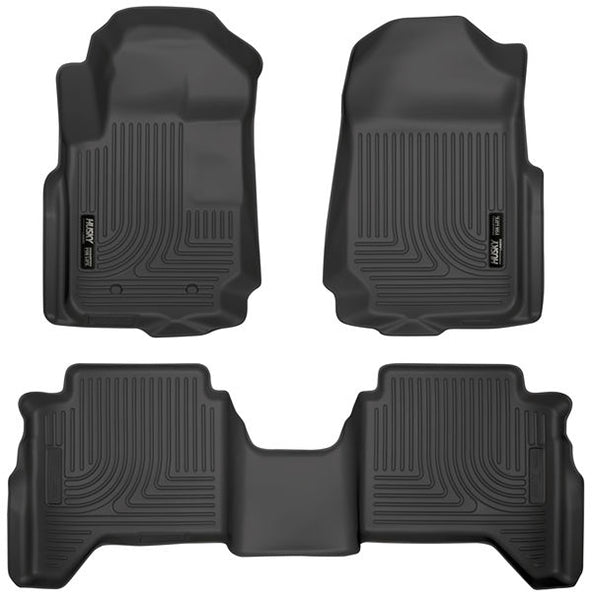 PISOS DE GOMA DELANTERO Y TRASERO RÍGIDO FORD RANGER 2013..2023 | MAZDA BT-50 2013..2021