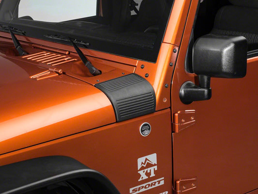 PAR PROTECTOR PLÁSTICO LATERAL BAJO PARABRISAS WRANGLER 07-18 LANTSUN