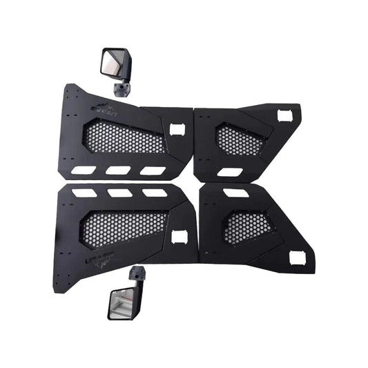 JUEGO PUERTAS MALLA C/ESPEJOS WRANGLER JL 4 PTAS / GLADIATOR 19-25 LANTSUN