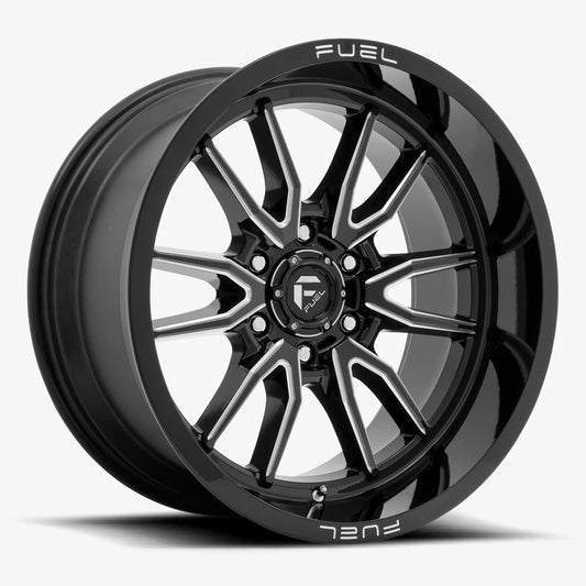 Llanta-Fuel-CLASH-6-Negro-Brillante-MILLED