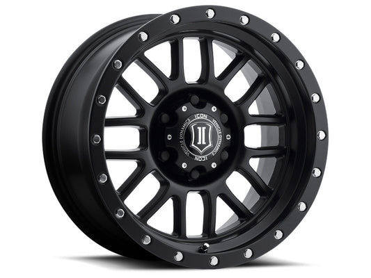 Icon Alloys Wheels ICON ALLOYS WHEELS modelo ALPHA / BLACK WITH BLACK RING 20x9 6x135