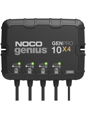 Banco Cargador y Mantenedor simultaneo (x4) de Baterías 12V GenPro10X4