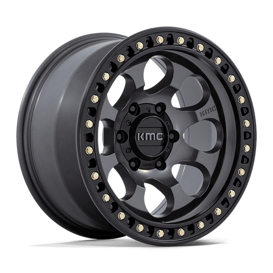 KMC KM550 Riot SBL Anthracite W/ Satin Black Lip