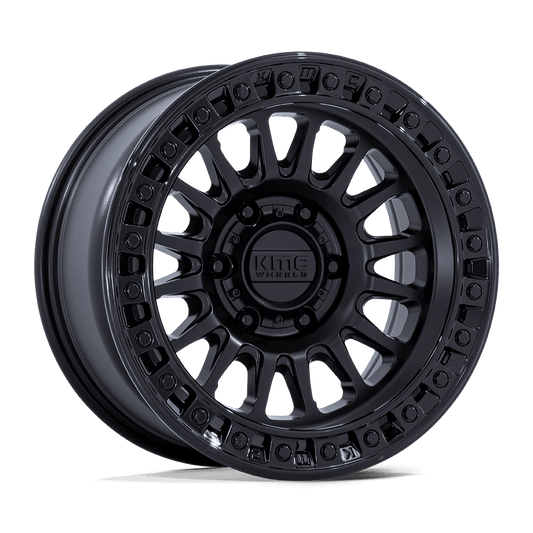 KMC KM555 IMS Matte Black W/ Gloss Black Lip