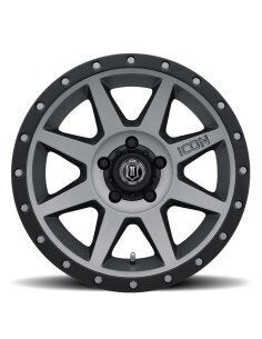 Llanta Icon Alloys Rebound 17x8.5" - Titanium (6x139.7, Offset 0mm)