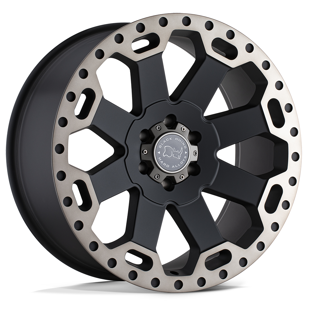 Black Rhino Warlord Matte Black W/ Machined Dark Tint