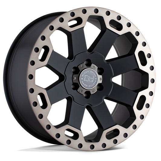 Black Rhino Warlord Matte Black W/ Machined Dark Tint